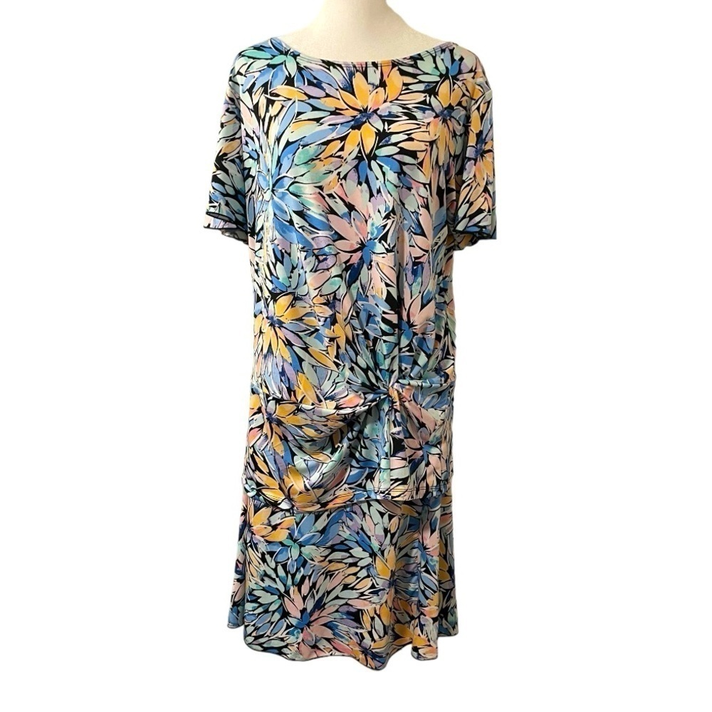 Passport Colorful Floral 2-Piece Skirt and Blouse Vintage style feminine Sz L